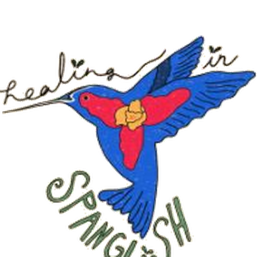 Healing in Spanglish — hummingbird logo