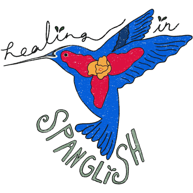 Healing in Spanglish β hummingbird logo